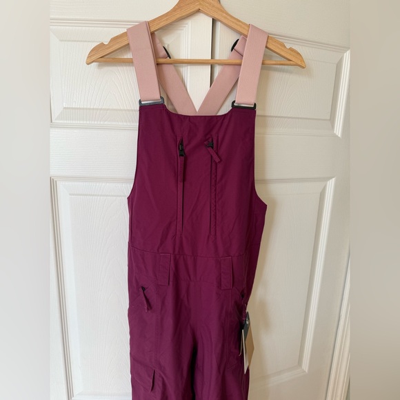 The north face Women’s Freedom Insulated Bibs boysenberry color NWT XS - Picture 6 of 16